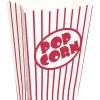 Popcornesker - Røde og hvite striper