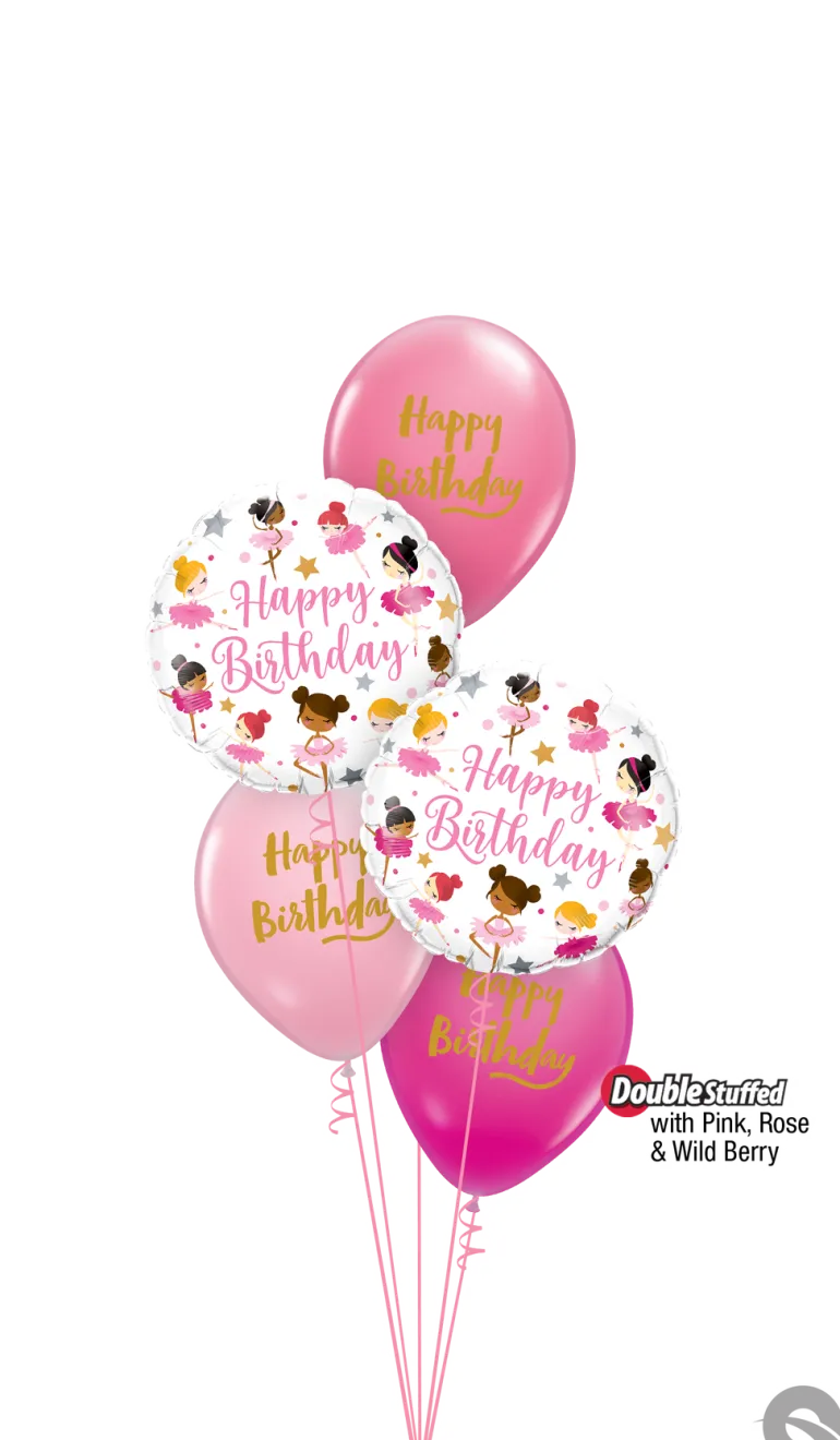 Premium Ballonger - "Happy Birthday"