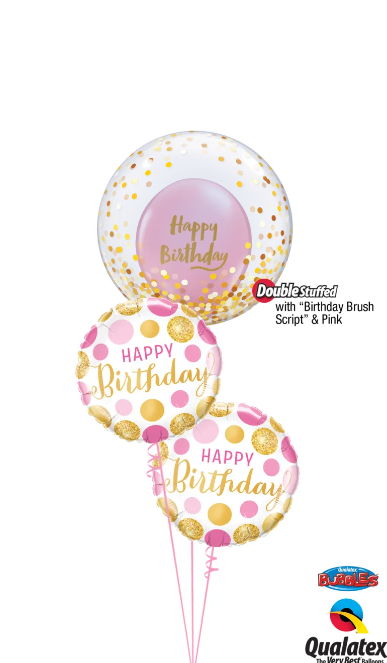 Premium Ballonger - "Happy Birthday"