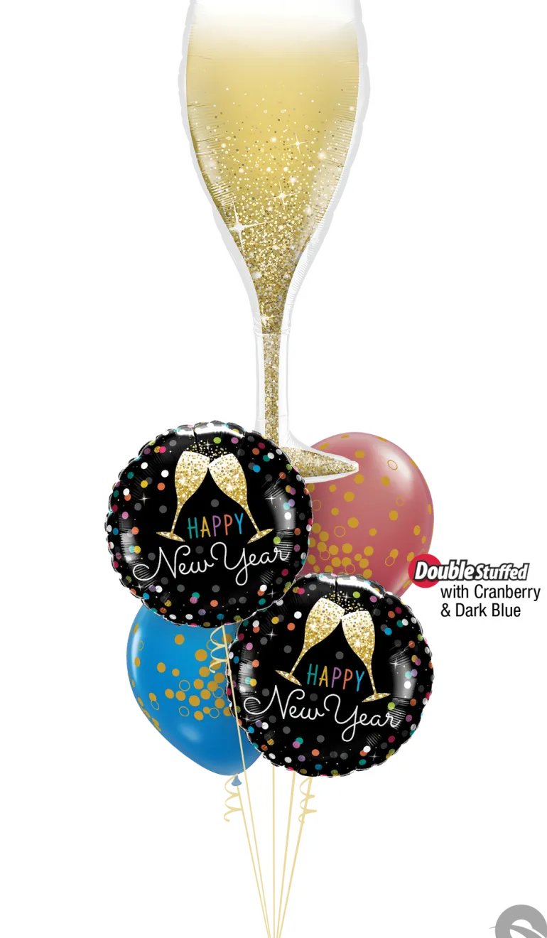 Premium Ballongfigur - Champagneglass