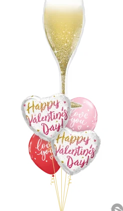 Premium Ballongfigur - Champagneglass