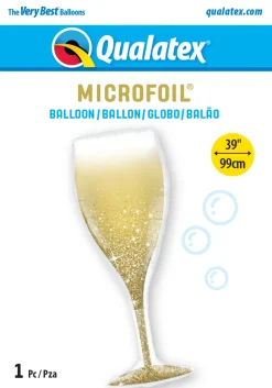 Premium Ballongfigur - Champagneglass