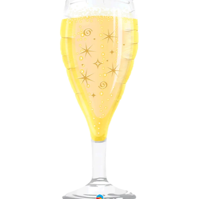 Premium Ballongfigur - Champagneglass