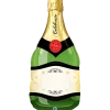 Premium Ballongfigur - Champagneflaske