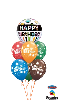 Premium Bubbleballong - "Happy Birthday"