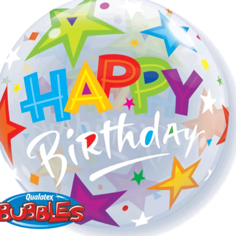 Premium Bubbleballong - "Happy Birthday"