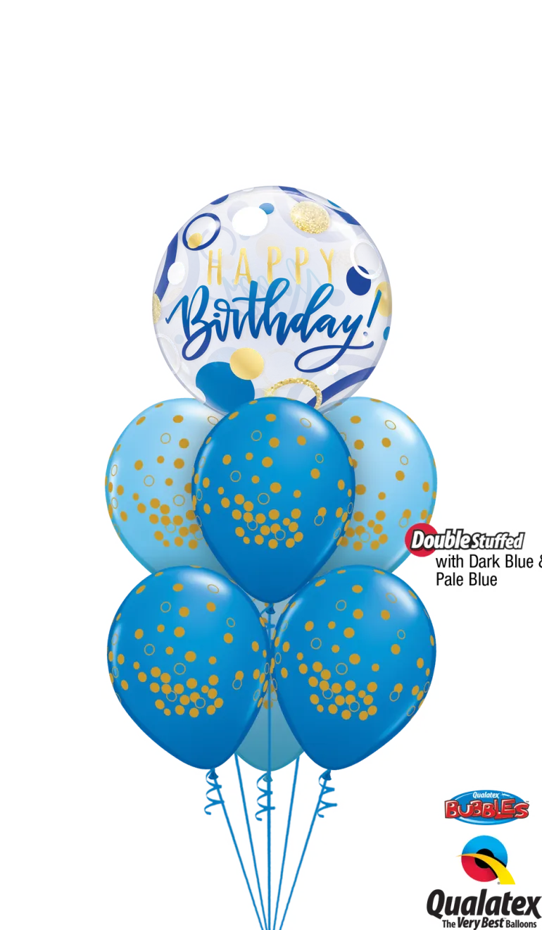Premium Bubbleballong - "Happy Birthday"
