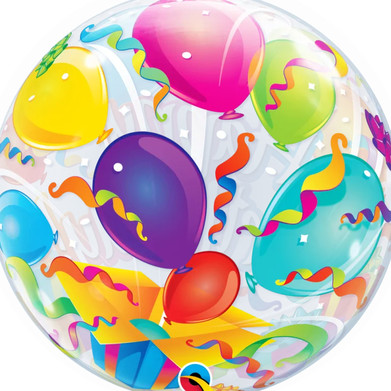 Premium Bubbleballong - "Happy Birthday"