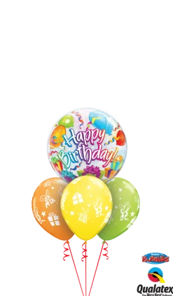 Premium Bubbleballong - "Happy Birthday"
