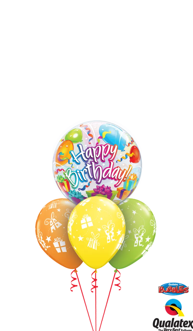 Premium Bubbleballong - "Happy Birthday"