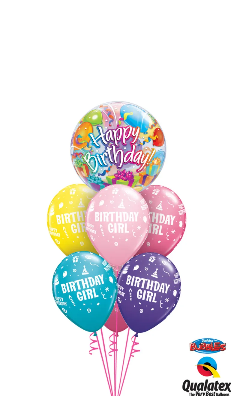 Premium Bubbleballong - "Happy Birthday"