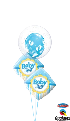 Premium Bubbleballong - Hvite Fotavtrykk