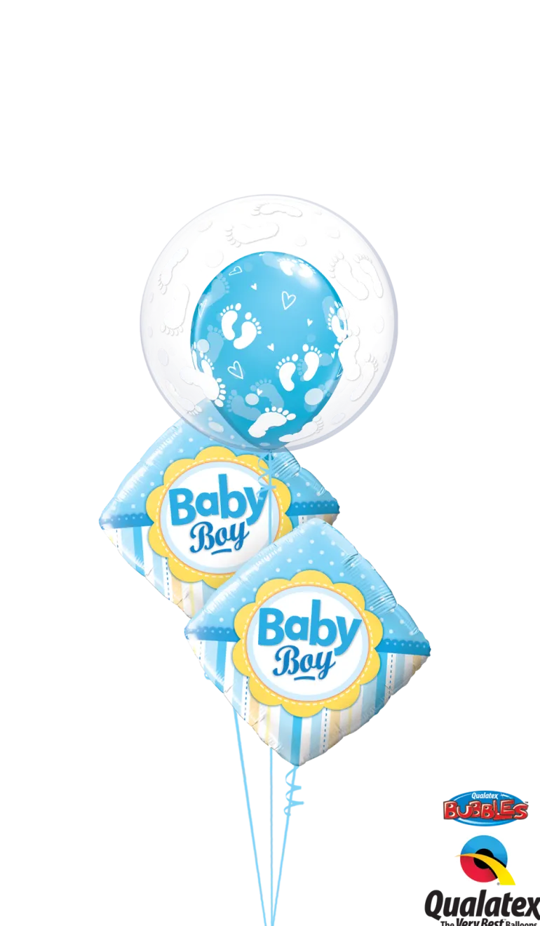 Premium Bubbleballong - Hvite Fotavtrykk