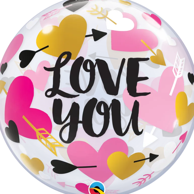 Premium Bubbleballong - "Love You"