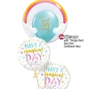 Premium Bubbleballong - Regnbue