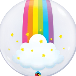 Premium Bubbleballong - Regnbue