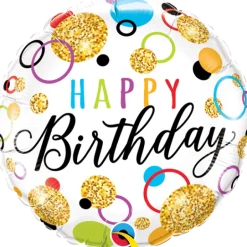Premium Folieballong - "Happy Birthday"
