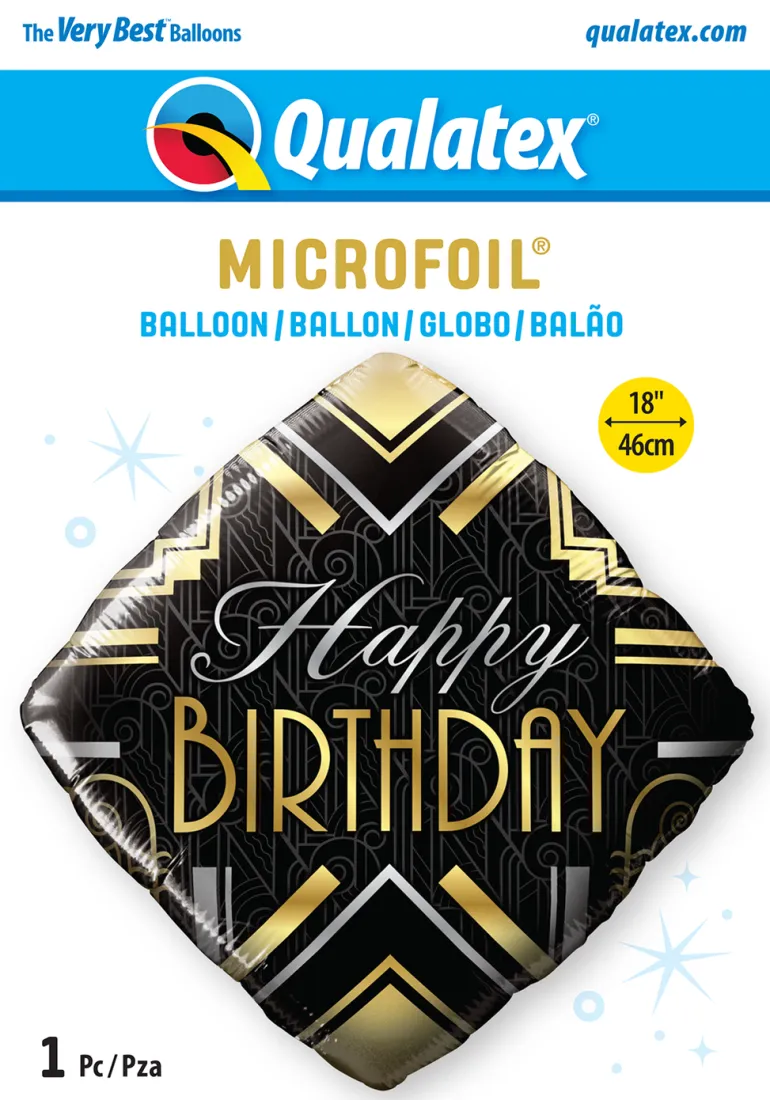 Premium Folieballong - "Happy Birthday"