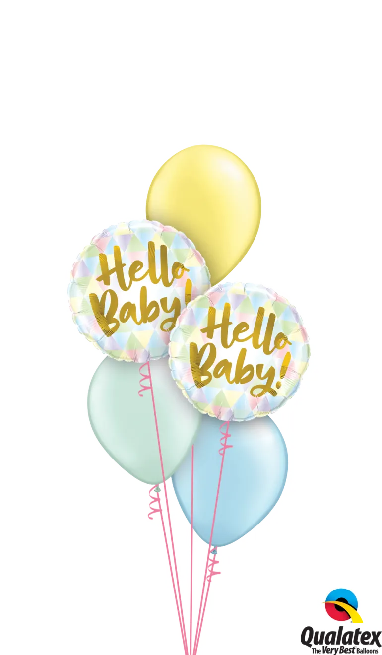 Premium Folieballong - "Hello Baby"