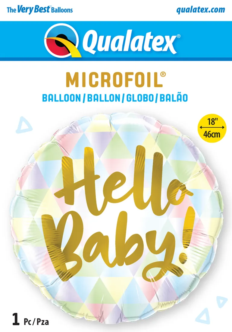 Premium Folieballong - "Hello Baby"