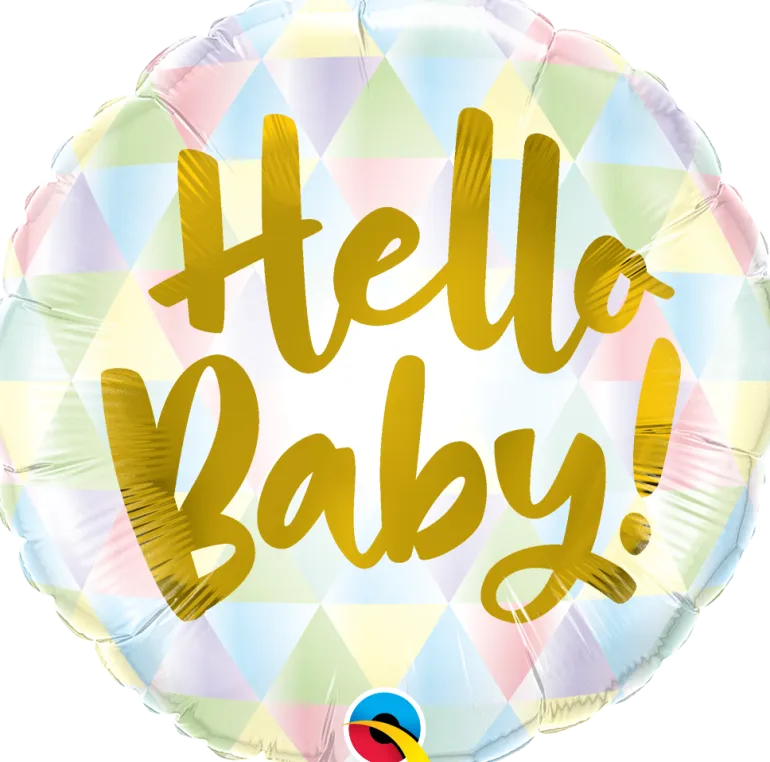 Premium Folieballong - "Hello Baby"