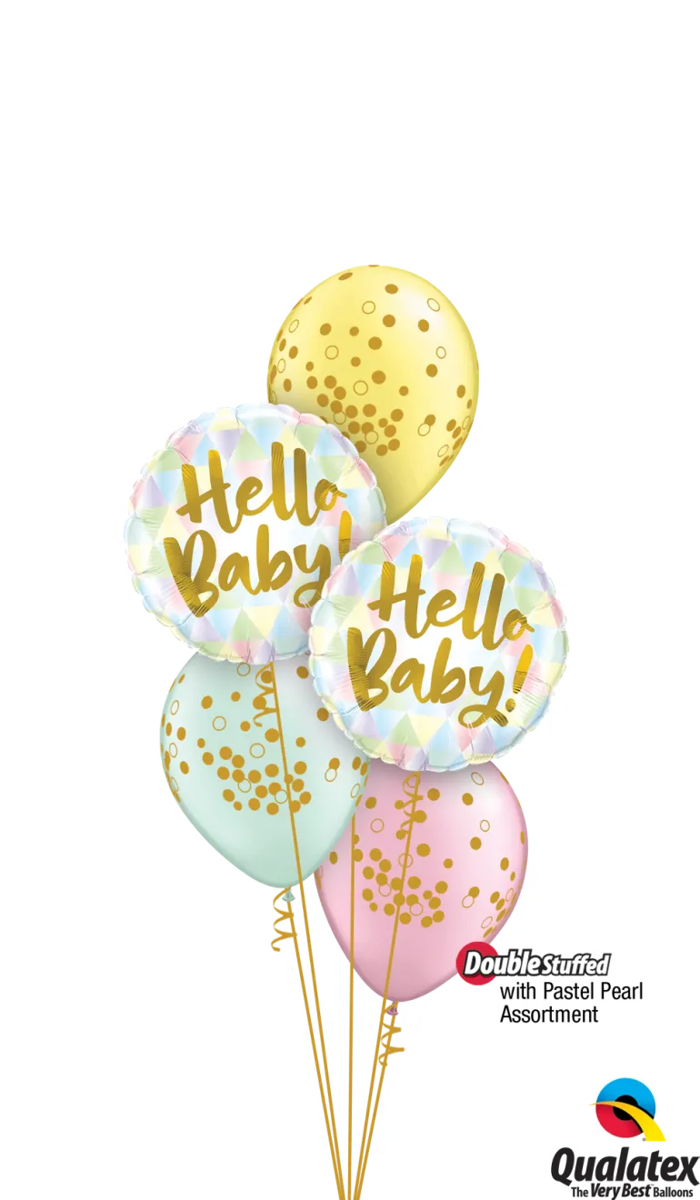 Premium Folieballong - "Hello Baby"