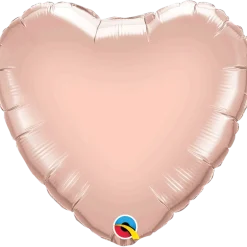 Premium Folieballong - Hjerte - Rosegull