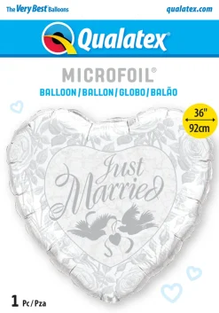 Premium Folieballong - "Just Married"