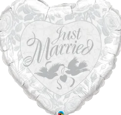 Premium Folieballong - "Just Married"