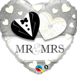 Premium Folieballong - Mr & Mrs