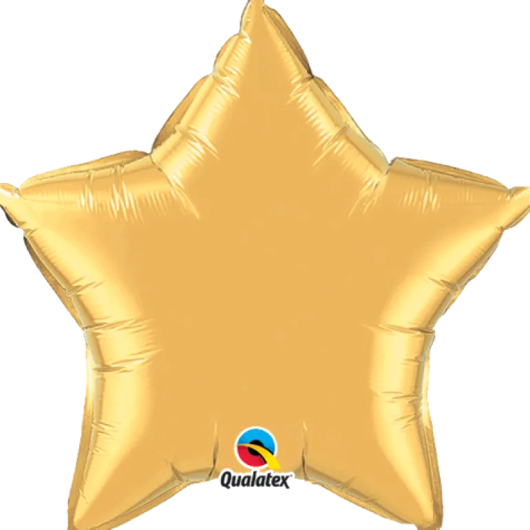 Premium Folieballong - Stjerne - Gull