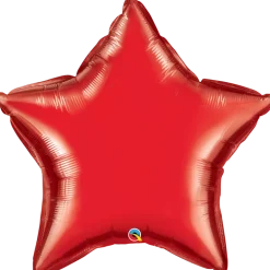 Premium Folieballong - Stjerne - Rød