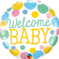 Premium Folieballong - "Welcome Baby"