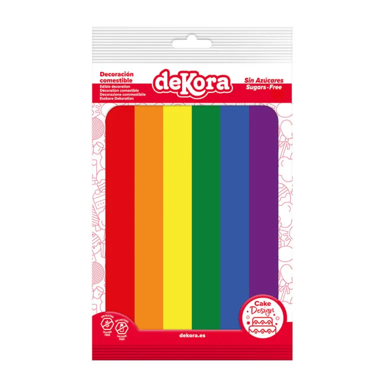 Rainbow flagg - Firkantet