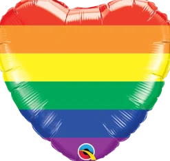 Rainbow Stripes Heart