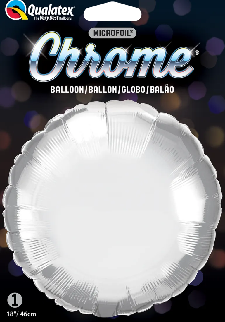 18R Chrome Silver - Rund (Pakket)