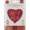 Rød hjerteballong - "Love is in the air"