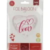 Rosa hjerteballong - "Love"