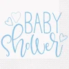 Servietter - Blue Hearts Baby Shower