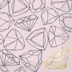Servietter - Rosa Diamant