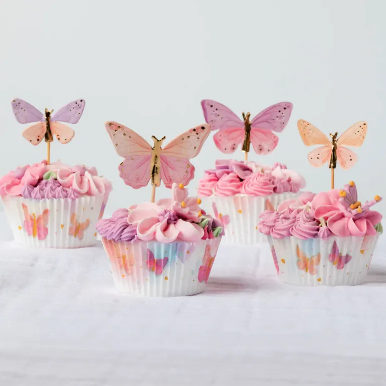 Sommerfugl pastel - Cupcakeformer