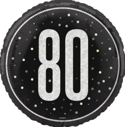 Sort & Sølv Glitz - #80