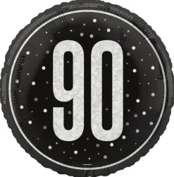 Sort & Sølv Glitz - #90