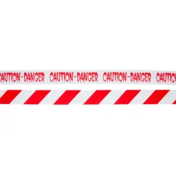 Sperrebånd - Caution-Danger - Rød/hvit
