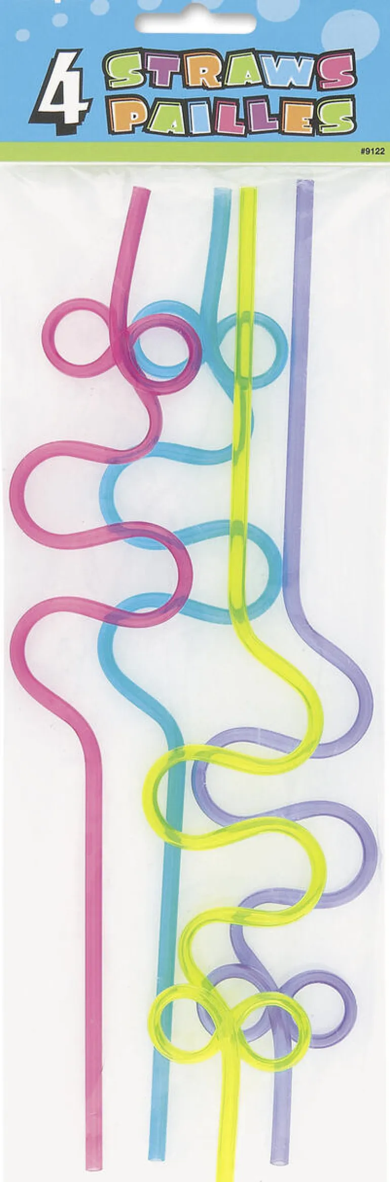 Sugerør - Squiggle - Assortert