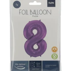 Tallballong Folie - Nummer 8 - Lilla