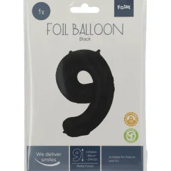Tallballong Folie - Nummer 9 - Sort
