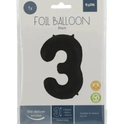 Tallballong Folie - Nummer 3 - Sort