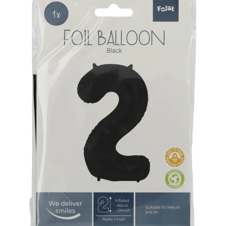 Tallballong Folie - Nummer 2 - Sort