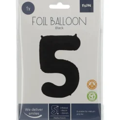 Tallballong Folie - Nummer 5 - Sort